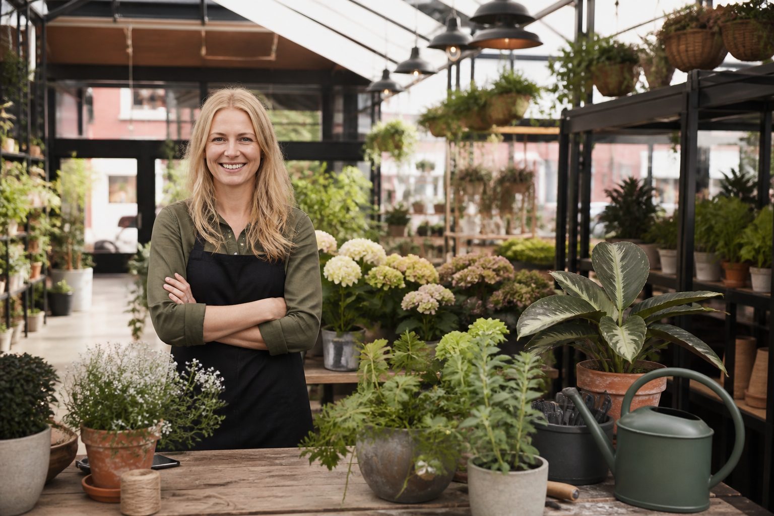 Plant nursery / garden centre workspace at Studio Disagaviat
