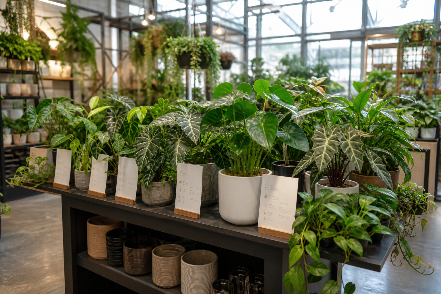 Indoor tropicals at Studio Disagaviat
